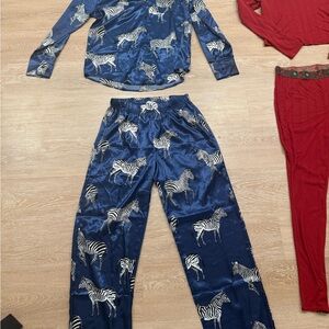 Navy Zebra Print women’s Pajama Set